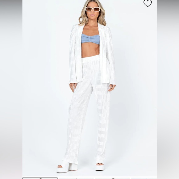 Princess Polly Other - Matching pant set Princess Polly Lila set white size usa 12